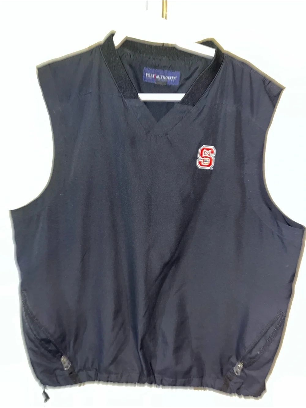 Black NC State Wolfpack Golf sleeveless wind Vest Jacket L men’s pullover